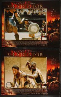 8y251 GLADIATOR 8 LCs '00 Russell Crowe, Joaquin Phoenix, directed by Ridley Scott!
