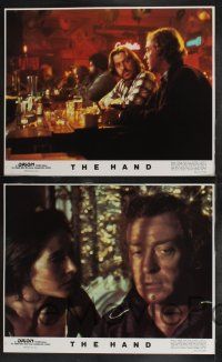 8y267 HAND 8 LCs '81 Oliver Stone, Michael Caine, Andrea Marcovicci, slasher horror!