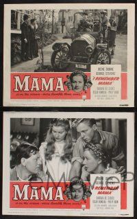 8y300 I REMEMBER MAMA 8 LCs R55 Irene Dunne, Barbara Bel Geddes, directed by George Stevens!