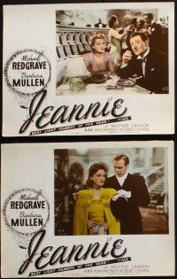 8y747 JEANNIE 6 lobby cards '43 Barbara Mullen in the title role, Michael Redgrave!