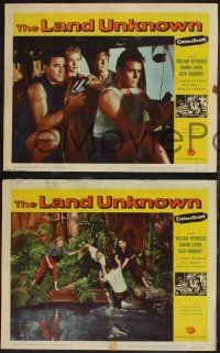 8y917 LAND UNKNOWN 3 LCs '57 Jock Mahoney & Shirley Patterson in a paradise of hidden terrors!