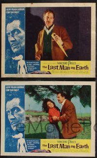 8y707 LAST MAN ON EARTH 7 int'l LCs '64 AIP, Vincent Price is among the lifeless, vampires!