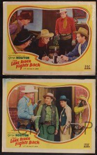 8y709 LONE RIDER FIGHTS BACK 7 LCs '41 George Houston, Sam Newfield cowboy western!