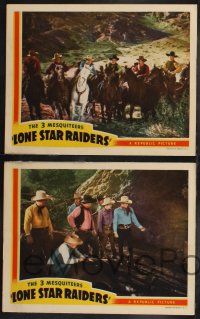 8y919 LONE STAR RAIDERS 3 LCs '40 The Three Mesquiteers, Robert Livingston, Bob Steele, Rufe Davis!