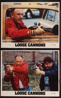 8y379 LOOSE CANNONS 8 LCs '90 wacky images of Gene Hackman & Dan Aykroyd w/guns, Nancy Travis!
