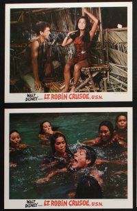 8y752 LT. ROBIN CRUSOE, U.S.N. 6 LCs R74 Disney, cool images of Dick Van Dyke & sexy island babes!