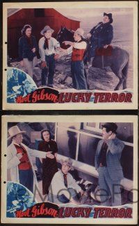 8y869 LUCKY TERROR 4 LCs '36 western cowboy Hoot Gibson, gorgeous Lona Andre, Robert McKenzie!