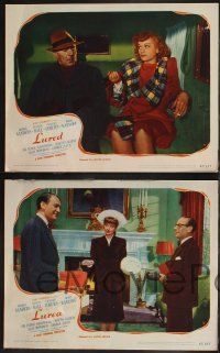 8y921 LURED 3 LCs '47 Lucille Ball, George Sanders, Cedric Hardwicke, directed by Douglas Sirk!