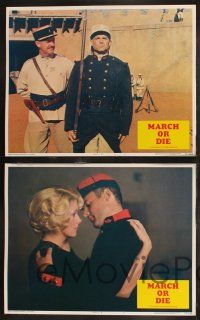 8y399 MARCH OR DIE 8 LCs '76 Gene Hackman, Catherine Deneuve, Terence Hill!