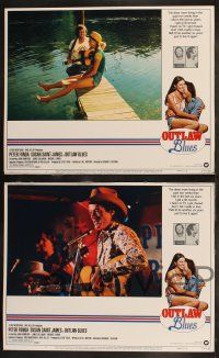 8y479 OUTLAW BLUES 8 LCs '77 cool images of Peter Fonda & sexy Susan Saint James!