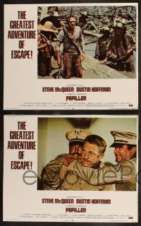8y482 PAPILLON 8 LCs '73 Steve McQueen & Dustin Hoffman escape Devil's Island!