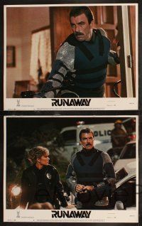 8y537 RUNAWAY 8 LCs '84 Tom Selleck, Cynthia Rhodes, Gene Simmons, directed by Michael Crichton!