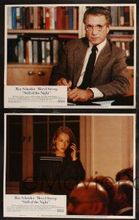 8y588 STILL OF THE NIGHT 8 LCs '82 Roy Scheider, Meryl Streep, if looks could kill!