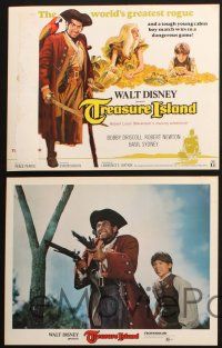 8y833 TREASURE ISLAND 5 LCs R75 Bobby Driscoll, Robert Newton as pirate Long John Silver!