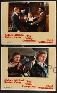 8y670 WILBY CONSPIRACY 8 LCs '75 Sidney Poitier & Michael Caine, Prunella Gee, escape & survival!