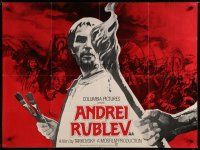 8z420 ANDREI RUBLEV British quad '73 Andrei Tarkovsky, Anatoli Solonitsyn in title role!