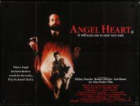 8z421 ANGEL HEART British quad '87 Robert DeNiro, Mickey Rourke, directed by Alan Parker!
