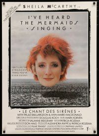 8z010 I'VE HEARD THE MERMAIDS SINGING Canadian 1sh '87 Patricia Rozema directed, Sheila McCarthy!