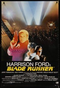 8z118 BLADE RUNNER Italian commercial poster '82 Harrison Ford, replicant Rutger Hauer, Sean Young