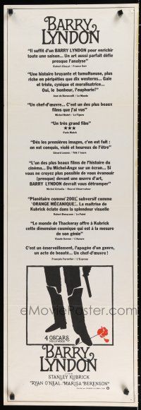 8z233 BARRY LYNDON French '76 Stanley Kubrick, Ryan O'Neal, historical romantic war melodrama!