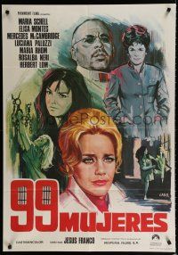 8z038 99 WOMEN Spanish '69 Jess Franco's 99 Mujeres, sexy women behind bars without men!