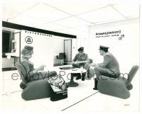 9a057 2001: A SPACE ODYSSEY 8x10 key book still '68 relaxing at Howard Johnson's in space station!