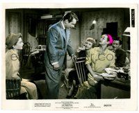 9a003 ALL ABOUT EVE color 8x10.25 still '50 Anne Baxter, Bette Davis & others stare at Gary Merrill!