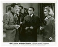 9a070 AMAZING DR. CLITTERHOUSE TV 8.25x10 still R50s Edward G. Robinson, Humphrey Bogart & Trevor!