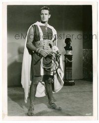 9a115 BEN-HUR deluxe 8x10 still '60 great full-length portrait of Charlton Heston with whip & cape!