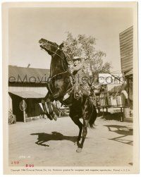 9a166 CALAMITY JANE & SAM BASS 8x10.25 still '49 cool image of Yvonne De Carlo on rearing horse!