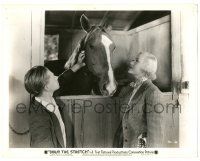 9a239 DOWN THE STRETCH 8x10.25 still '36 Mickey Rooney & Patricis Ellis in stable with race horse!