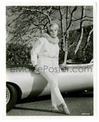 9a253 ELKE SOMMER 8.25x10 still '65 leaning on an expensive convertible car in The Money Trap!