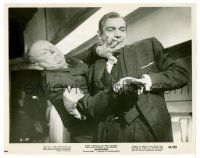 9a337 GOLDFINGER 8x10.25 still '64 close up of Sean Connery as James Bond fighting with Gert Froebe!