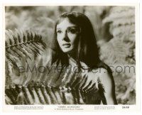 9a350 GREEN MANSIONS 8x10.25 still '59 best close up of beautiful Audrey Hepburn in forest!