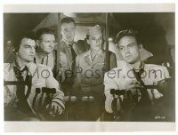 9a382 HIGH & THE MIGHTY 7.25x9.5 still '54 John Wayne & others watch pilot Robert Stack, Wellman!