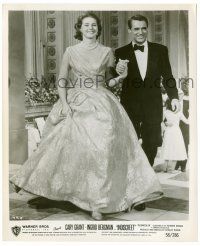 9a420 INDISCREET 8.25x10 still '58 Ingrid Bergman in elegant gown with Cary Grant in tuxedo!