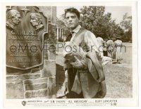 9a462 JIM THORPE ALL AMERICAN 8x10.25 still '51 Burt Lancaster by Carlisle Indian School plaque!