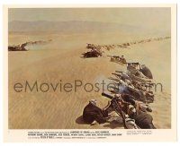 9a033 LAWRENCE OF ARABIA 8x10 mini LC #7 '62 David Lean, far shot of men w/ guns lined up on dune!