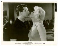 9a539 LET'S MAKE LOVE 8x10.25 still '60 c/u of Frankie Vaughan about to kiss sexy Marilyn Monroe!
