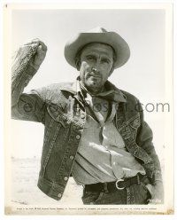 9a565 LONELY ARE THE BRAVE 8.25x10.25 still '62 great portrait of scruffy cowboy Kirk Douglas!