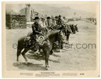 9a586 MAGNIFICENT SEVEN 8x10.25 still '60 best lineup of Brynner Steve McQueen & others on horses!