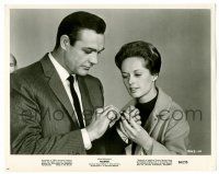 9a602 MARNIE 8x10.25 still '64 c/u of Tippi Hedren & Sean Connery, directed by Alfred Hitchcock!