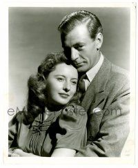 9a616 MEET JOHN DOE 8.25x10 still '41 best romantic c/u of Gary Cooper & Barbara Stanwyck, Capra!