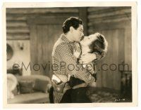 9a632 MONTANA MOON 8x10.25 still '30 cowboy Johnny Mack Brown holds pretty Joan Crawford close!