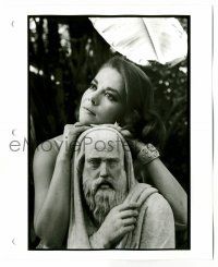 9a651 NATALIE WOOD 8x10 still '66 close portrait w/statue, Life Magazine File Copy by Curt Gunther