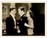 9a680 OUR BLUSHING BRIDES 8x10.25 still '30 Joan Crawford stands behind Montgomery glaring at man!