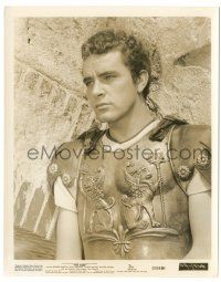 9a746 ROBE 8x10.25 still '53 great close up of Richard Burton as Marcellus Gallio wearing armor!