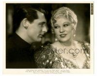 9a799 SHE DONE HIM WRONG deluxe 8x10 still '33 great c/u of sexy Mae West & young Cary Grant!