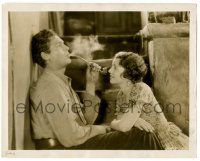 9a864 STREET ANGEL 8x10.25 still '28 Janet Gaynor watches Charles Farrell smoke his pipe!