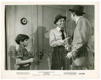 9a868 SUDDENLY 8x10.25 still '54 young boy watches Frank Sinatra laughing with gun in hand!